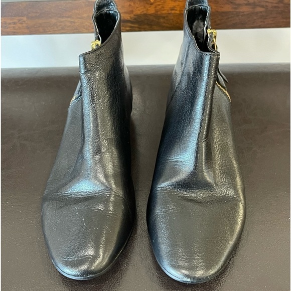 Cole Haan black leather booties in a size 6 side zipper - Picture 2 of 16